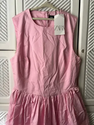 Elegant Pink Sleeveless Dress thumbnail 11