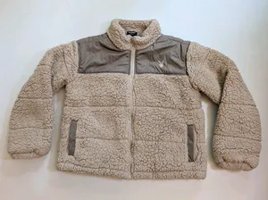 PacSun x Playboy Womens Sherpa Cropped Full Zip Jacket Sz M/L Gorp Chunky Y2K thumbnail 1