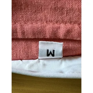 Bryn Walker Fran Top Medium Coral Linen Ruffle Bell Sleeve Top Boho Lagenlook thumbnail 5