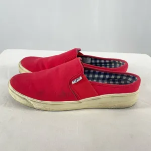 Ryka Valerie Closed Toe Slip On Flats in Red Size‎ 7.5 thumbnail 2
