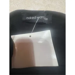 Naked Wardrobe Black Ribbed Bodysuit Sz S NWT thumbnail 5