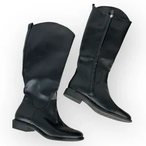 Nordstrom Rack Women's Black Meadow Riding Boots Size 6M Zip Up Low Heel thumbnail 1