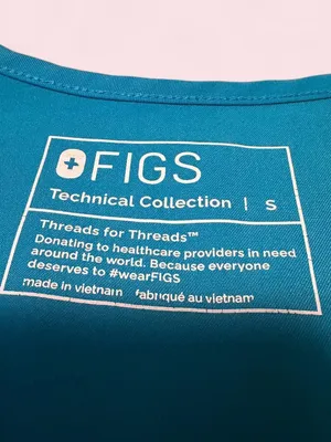 Figs Teal Catarina Technical Collection Medical Scrub Top thumbnail 3