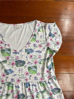 Smith & Quinn Delaney Reynolds Lake Oconee Resort Wear Tiered Mini Dress Sz L 🧡🎀 thumbnail 9