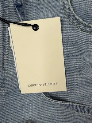 Current Elliott Drawstring Denim Shorts Womens Size 8 Light Wash NWT thumbnail 3