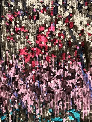 Womens large NWT VENUS Multicolor Sequin Racerback Mini Dress thumbnail 6