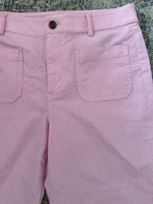 J.Crew Pink Wide-Leg Crop Pants Women's Size 28P thumbnail 5