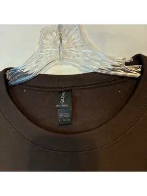 Womens XL Thanksgiving Brown Sweatshirt Give Thanks Coquette Faux Knit Graphic thumbnail 4
