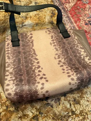 Furla Black and Beige Snake-Effect Messenger Bag thumbnail 10