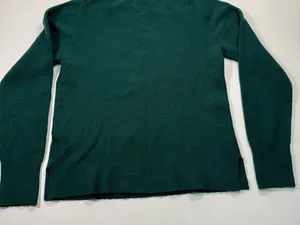 J. Crew Wool Blend Green Crewneck Sweater thumbnail 7