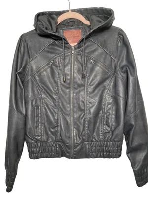 Y2K Vintage Jacket Size Large ~ Hooded with Pockets ~ Like New Condition thumbnail 3