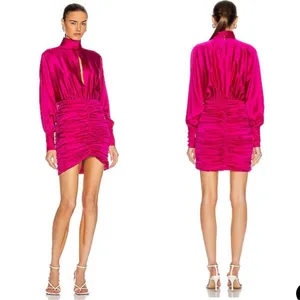 Retrofête Silk Barbara Mini Dress in Orchid Pink size XS NEW $695 thumbnail 2