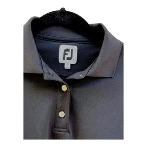 FootJoy Womens Size Small Black Golf‎ Polo Golden Eagle Logo Short Sleeve​​​ FJ thumbnail 3