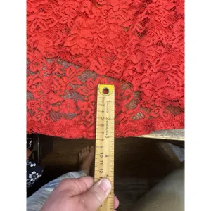 NWT Laffaire Lace Maxi Skirt Red Flowy Floor Length Boho Siren Vamp Whimsigoth thumbnail 11