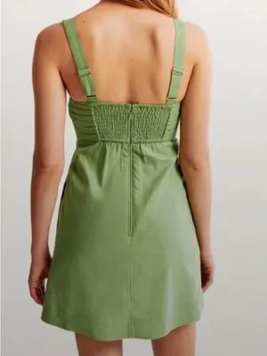 Abercrombie Green Sleeveless Women's Dress thumbnail 5