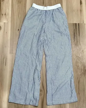 Happily Grey Striped Pajama Pants Women’s XS thumbnail 1