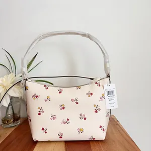 NWT Coach Zip Top Shoulder Bag With Heart‎ Print thumbnail 4