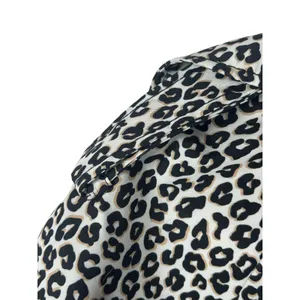 Kate Spade New York Leopard Print Belted Trench Coat Medium thumbnail 4