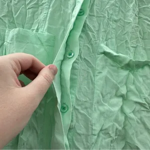 Anthropologie Maeve Mint Green Button‎ Down Long Sleeve Shirt Size 0 thumbnail 2