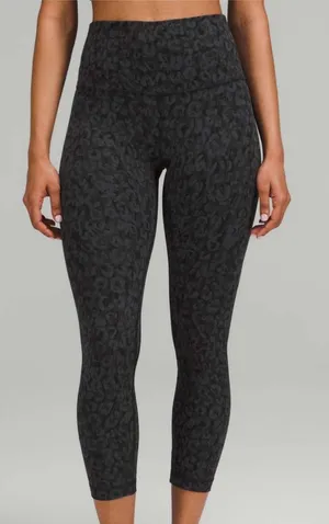 Lululemon Align High-Rise Crop Intertwined Camo Deep Coal Multi size 4 thumbnail 1