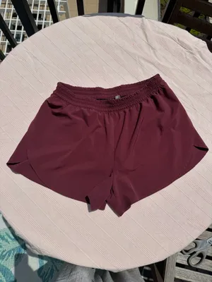 Zella Burgundy Athletic Shorts with Side Split thumbnail 2