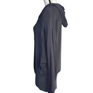 FP Movement Free People Charcoal‎ Gray Oversized Exposed Seam Pullover Hoodie S thumbnail 3
