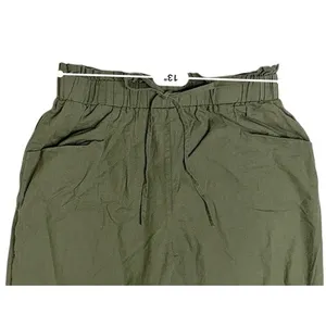 Shein Olive Green Jogger Balloon Ankle Pants LARGE Casual Preppy thumbnail 4