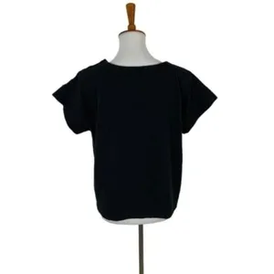 Madewell Women's Short‎ Sleeve Top Tee Medium Black thumbnail 4
