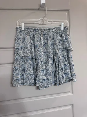 Floral Print Love Shack Fancy Skirt Ruffle Mini thumbnail 2
