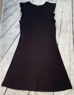 Old Navy Black Sleeveless Ruffle Trim Sheath Dress thumbnail 13
