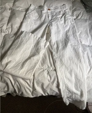 White linen pants Roxy thumbnail 1