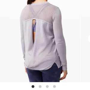Lululemon Back to Balance Long Sleeve Sweater in Iced Iris Women’s Size 12 thumbnail 9