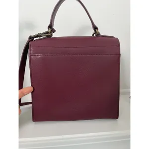 Lauren Ralph Lauren Millbrook in Merlot Leather Crossbody thumbnail 8