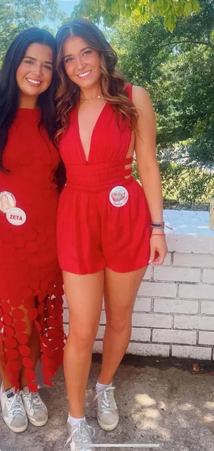 Red Romper Size XS thumbnail 1