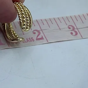 14K vermeil size 8 four rows ring stamped. thumbnail 7