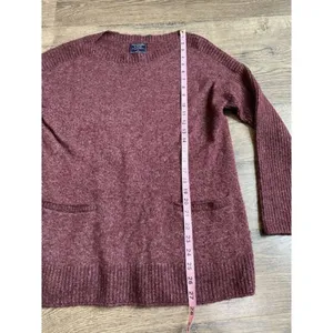 Womens Abercrombie and Fitch acrylic long line pocket long sleeve sweater size S thumbnail 6