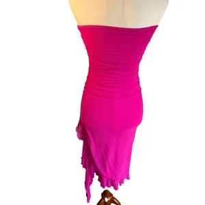 Womens Hot Pink Body Con Dress size XS thumbnail 3