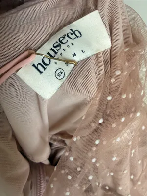 NEW House of CB Sorrel Tulle Asymmetric Minidress thumbnail 8