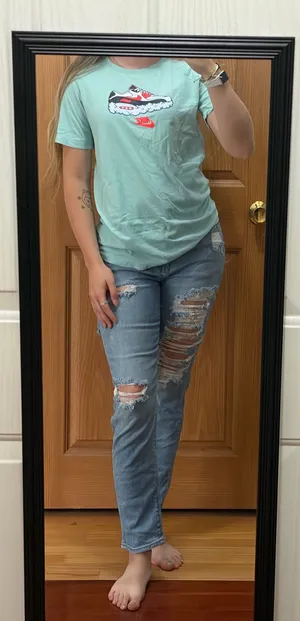 Nike blue shoe tshirt  thumbnail 1