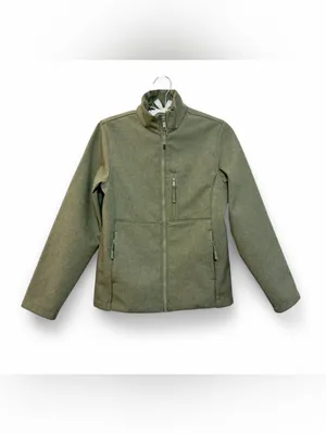 Quince Women’s Soft-shell Fleece Lined Full Zip Heather Olive Oil Jacket Size XS thumbnail 4