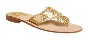 Jack Rogers Gold Sandals Metallic size 6 thumbnail 1