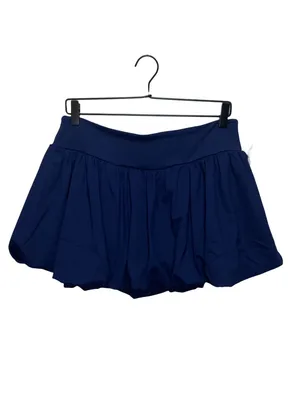 Anthropologie Daily Practice Bubble Mini Skirt in Waypoint - Navy M NWT thumbnail 3