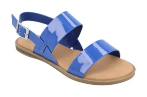 NWT Journee Collection Womens Lavine Multi Strap Sandals LAVINE Navy Blue 9M thumbnail 1