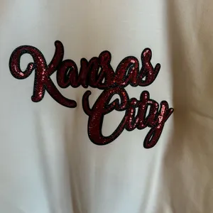 National Football League Kansas City Chiefs sweatshirt! Sequin Kansas City size large! thumbnail 2