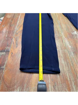 MONROW Navy Blue 100% Rayon Drawstring Loose Straight Leg Lounge Pants Womens XS thumbnail 10