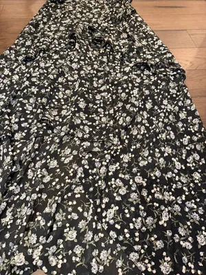 Astr Floral Cold-Shoulder High-Low Maxi Dress Large - C54-069 thumbnail 7