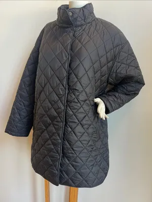 Quilted Black Women's Coat XL thumbnail 1
