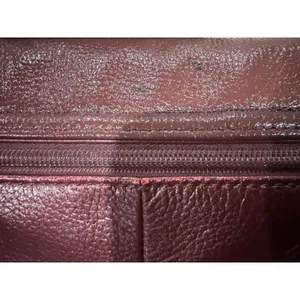 Tignanello Burgundy Pebbled Leather Crossbody Bag Gold Hardware Adjustable Strap thumbnail 7