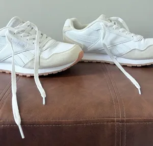Reebok Classic Nylon Women White Sneakers Size 9 thumbnail 1