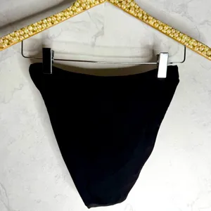 Beach Riot Black High-Waisted Bikini Bottom thumbnail 5